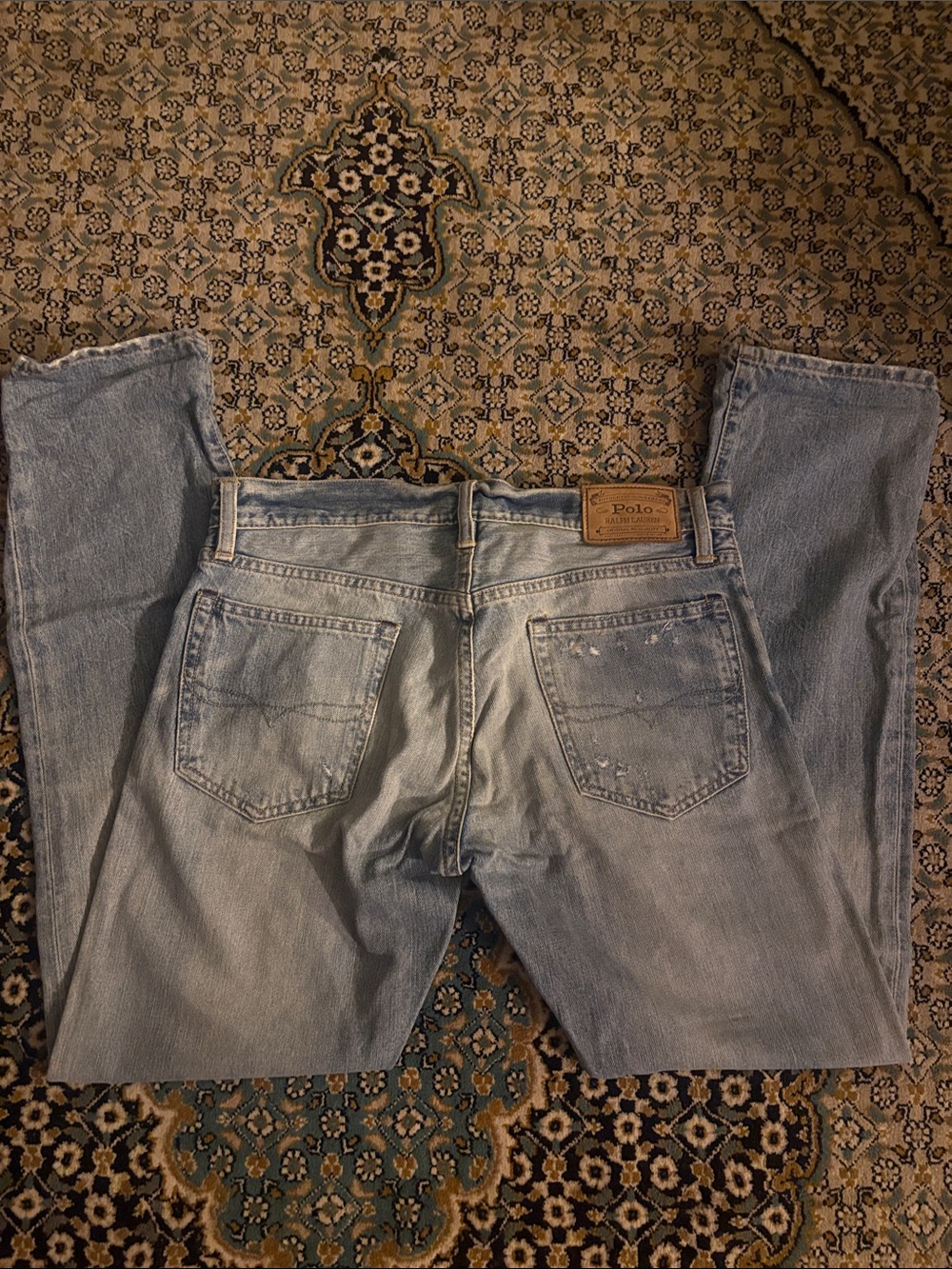Polo by Ralph Lauren Faded Light Blue Men’s Relaxed Jeans